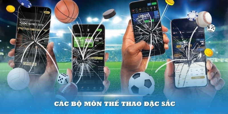 Các bộ môn thể thao đặc sắc luôn được tích hợp tại sảnh game